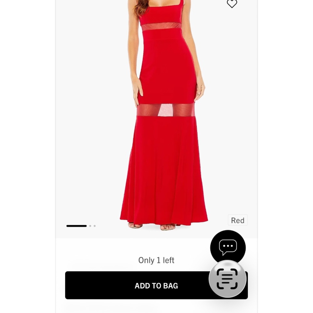 Mac Duggal Striking Red Maxi Dress